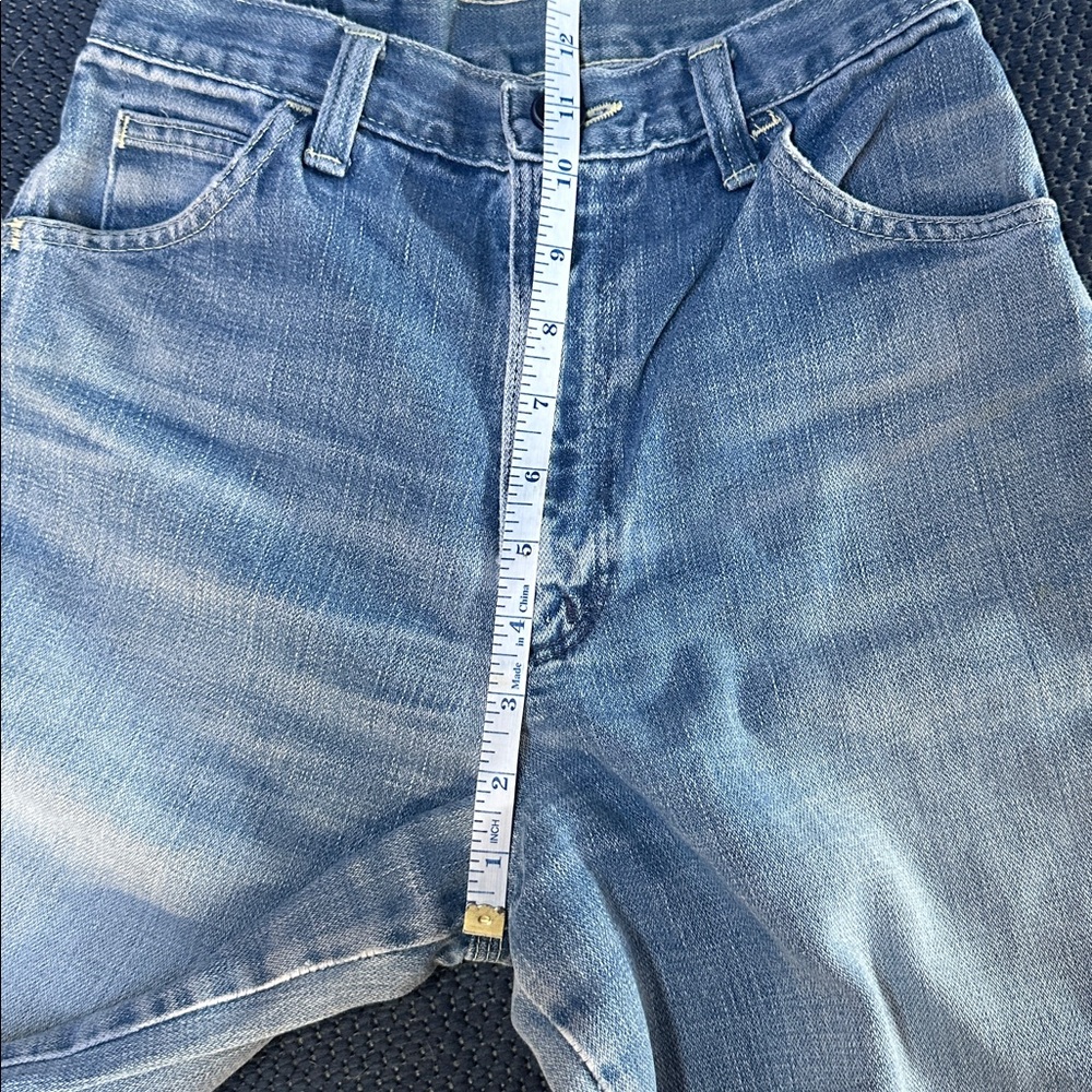 Wrangler Vintage 70’s Classic Blue Denim Jeans. High rise, wide leg. Size 9 - Picture 5 of 8